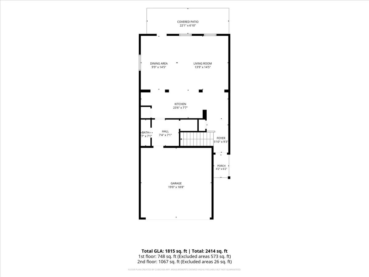 1st floor plan for 4225 Meadowview Lane